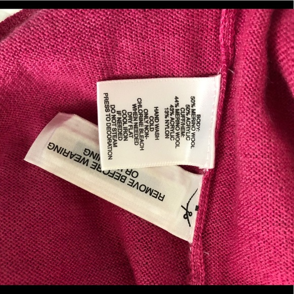 Ann Taylor LOFT Pink Cardigan w/ gold sequins - Picture 6 of 6